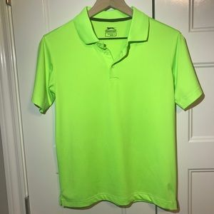 Slazenger bright green golf shirt